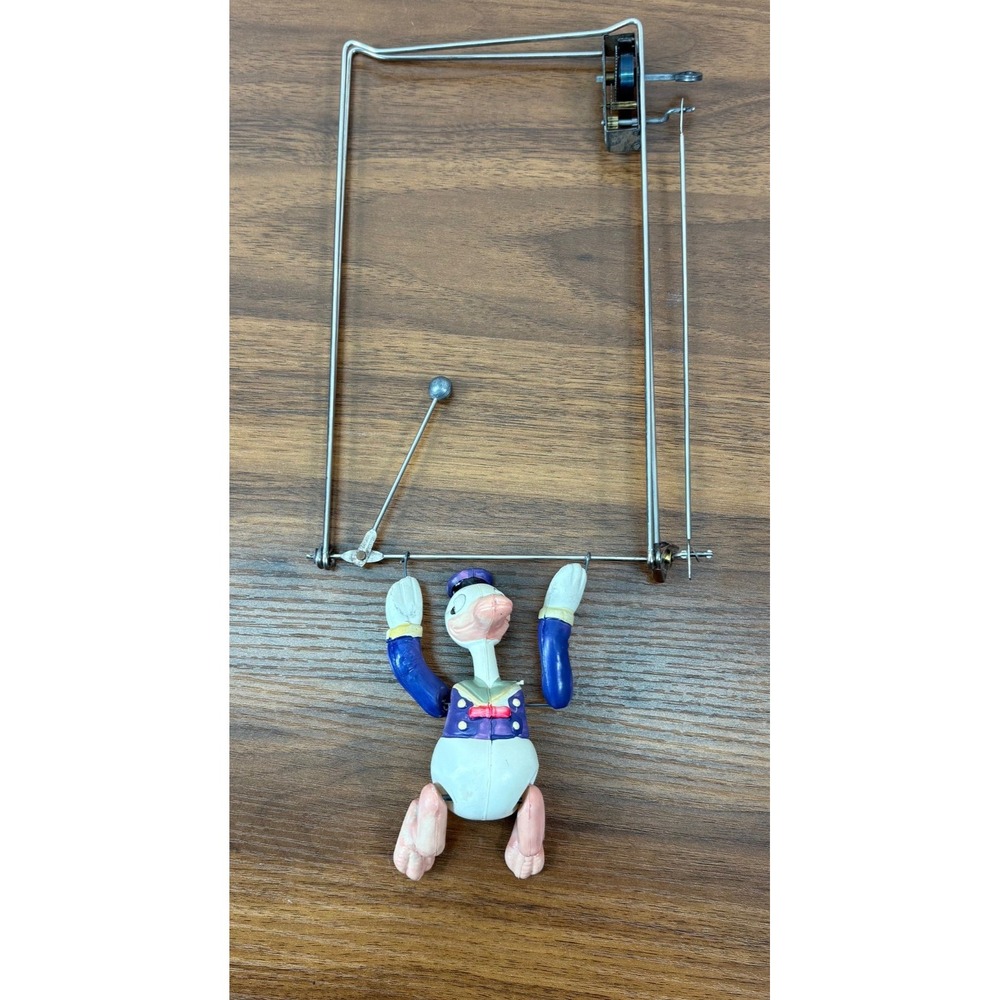 Vintage DISNEY 1930's Celluloid DONALD DUCK Acrobat Gym Rare